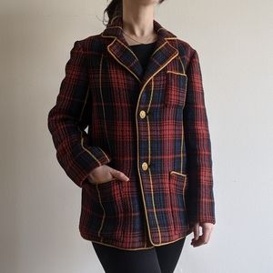 Vintage plaid coat